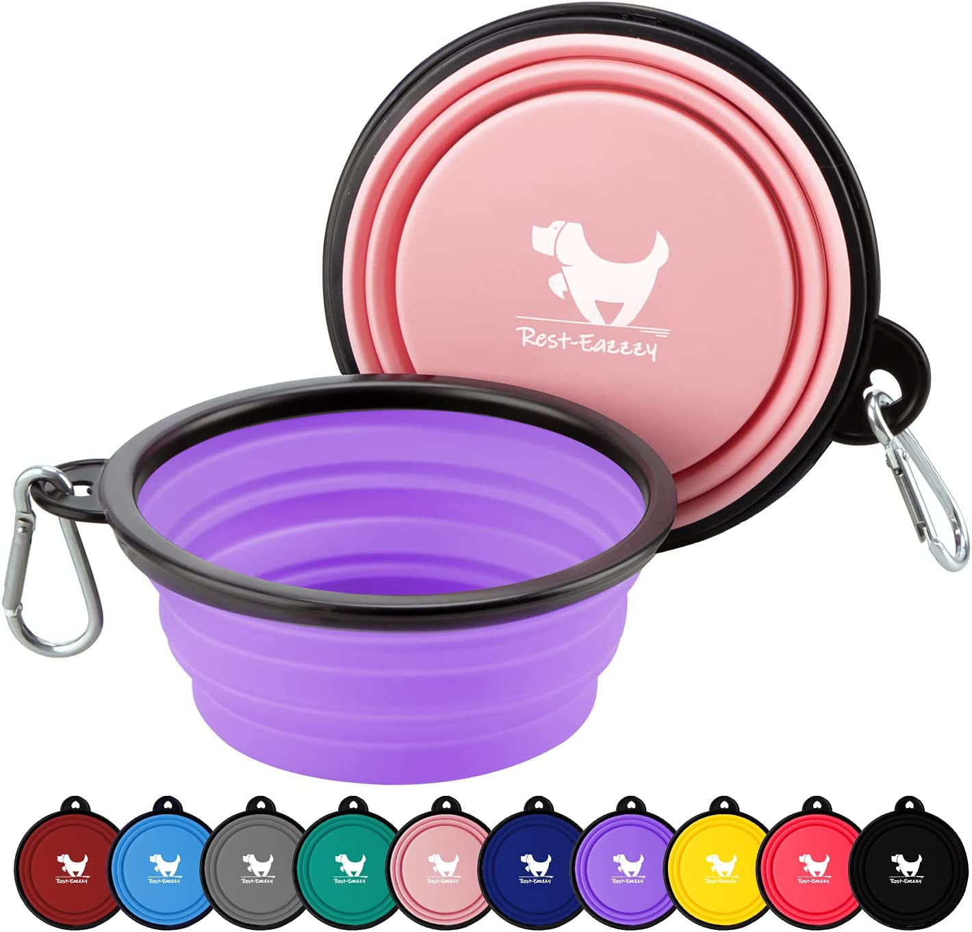 Collapsible Dog Bowls (2-Pack)