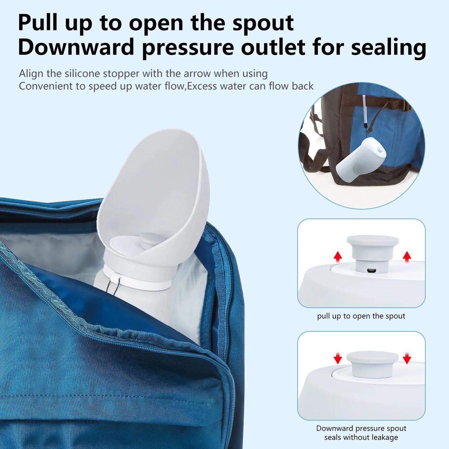 Dog Water Bottle - Leak-Proof Portable Dispenser for Travel, Hiking, and Walking (19 Oz)