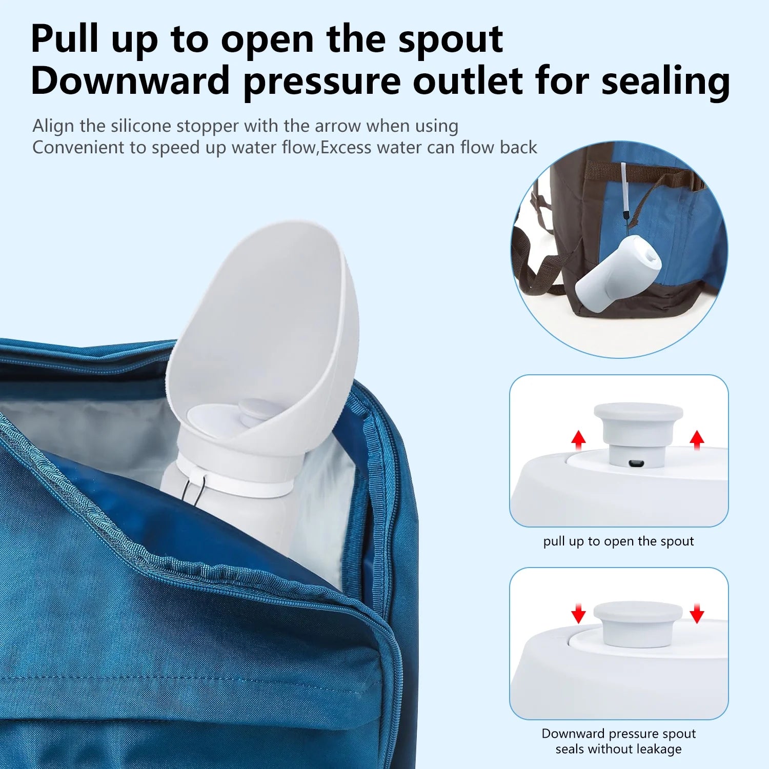 Dog Water Bottle - Leak-Proof Portable Dispenser for Travel, Hiking, and Walking (19 Oz)