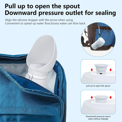 Dog Water Bottle - Leak-Proof Portable Dispenser for Travel, Hiking, and Walking (19 Oz)