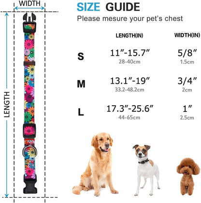 Charming Floral Dog Collar for Small Dogs - Perfect for Stylish Pups