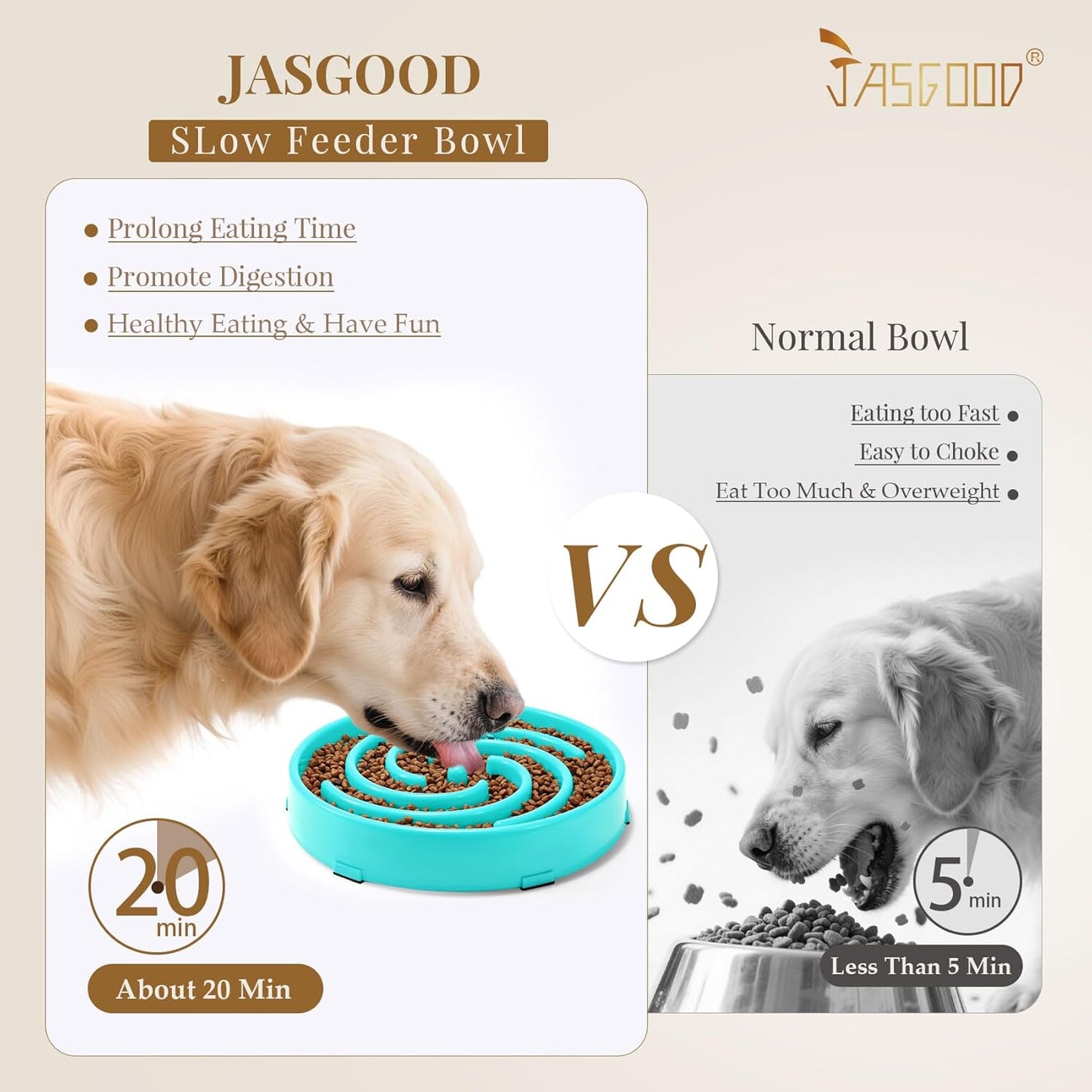 Slow Feeder Dog Bowl 