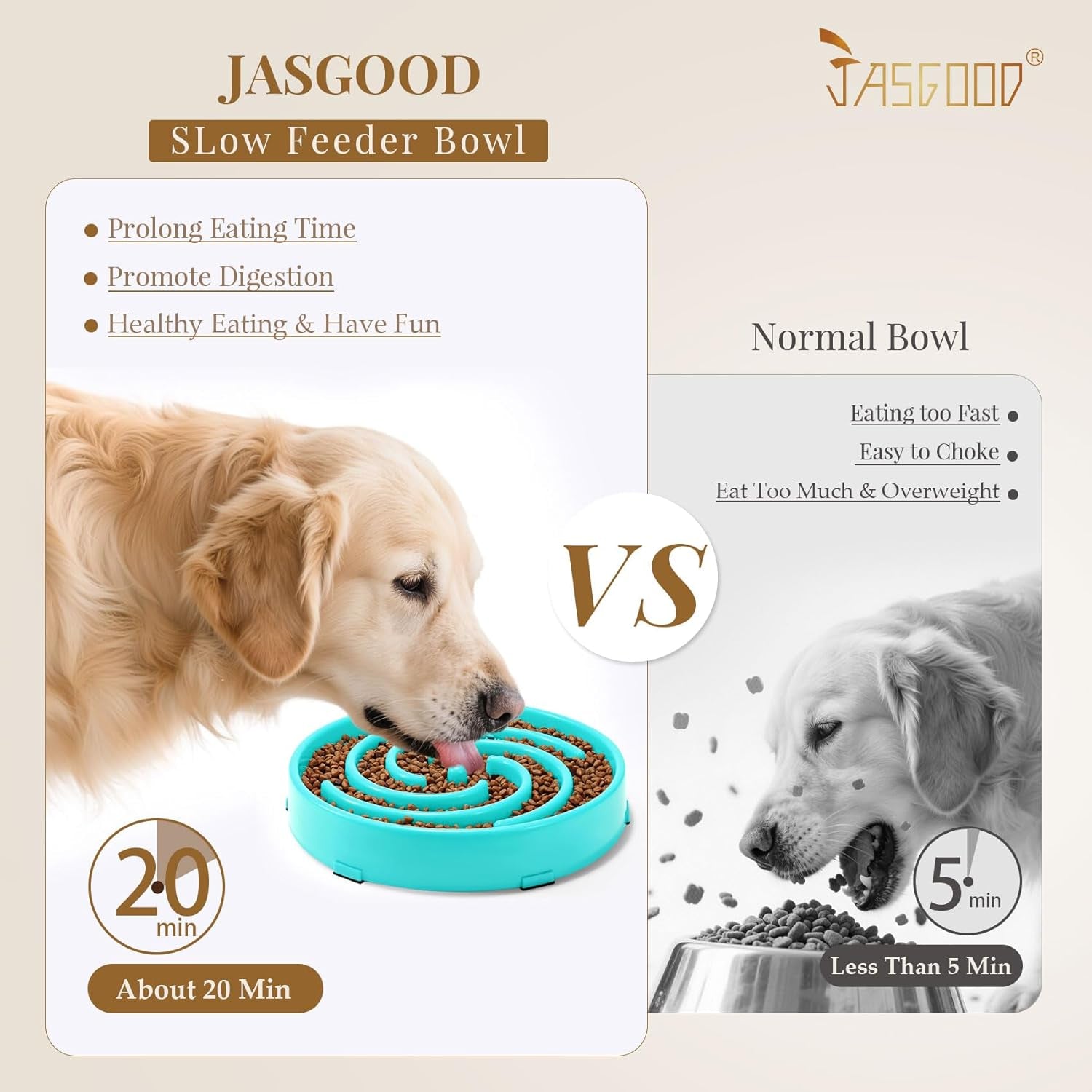 Slow Feeder Dog Bowl 