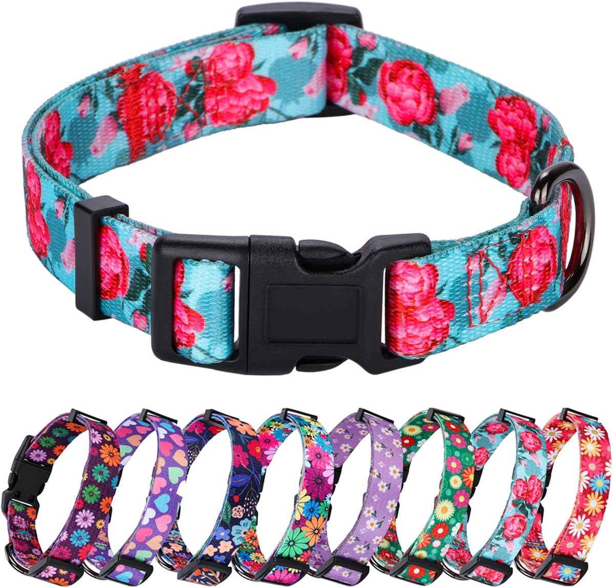 Charming Floral Dog Collar for Small Dogs - Perfect for Stylish Pups