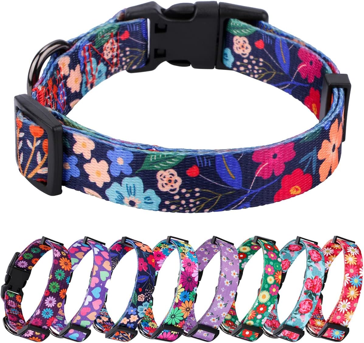 Charming Floral Dog Collar for Small Dogs - Perfect for Stylish Pups