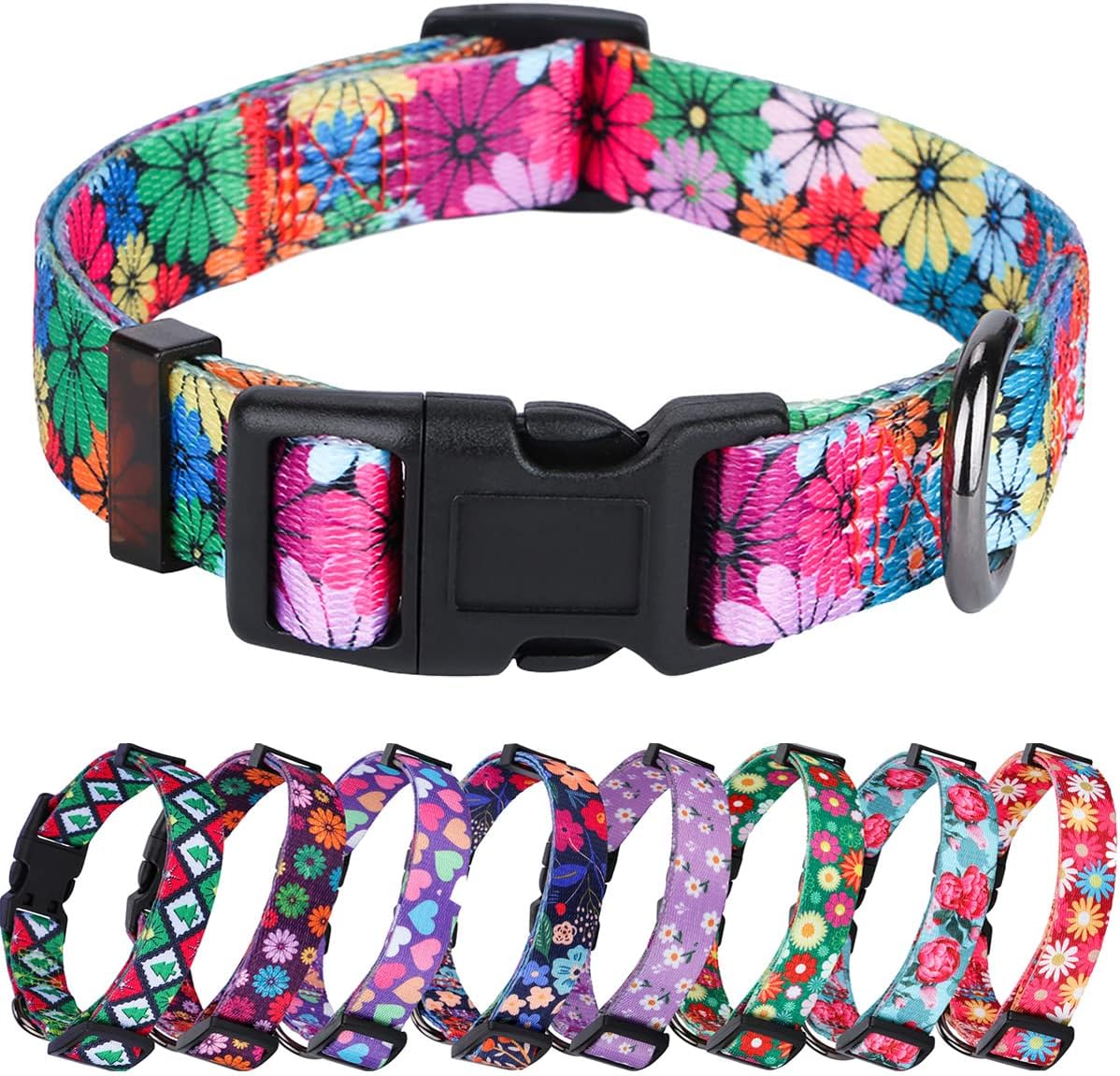 Charming Floral Dog Collar for Small Dogs - Perfect for Stylish Pups
