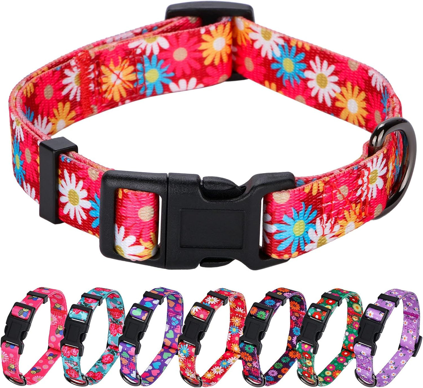 Charming Floral Dog Collar for Small Dogs - Perfect for Stylish Pups