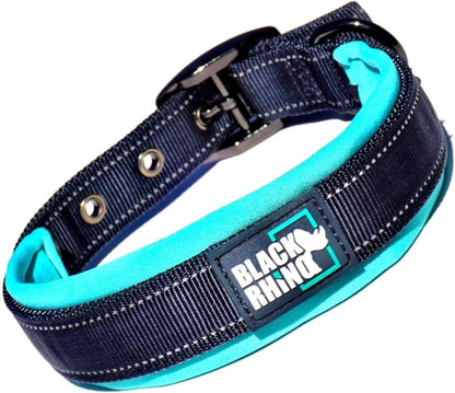 Black Rhino Padded Dog Collar