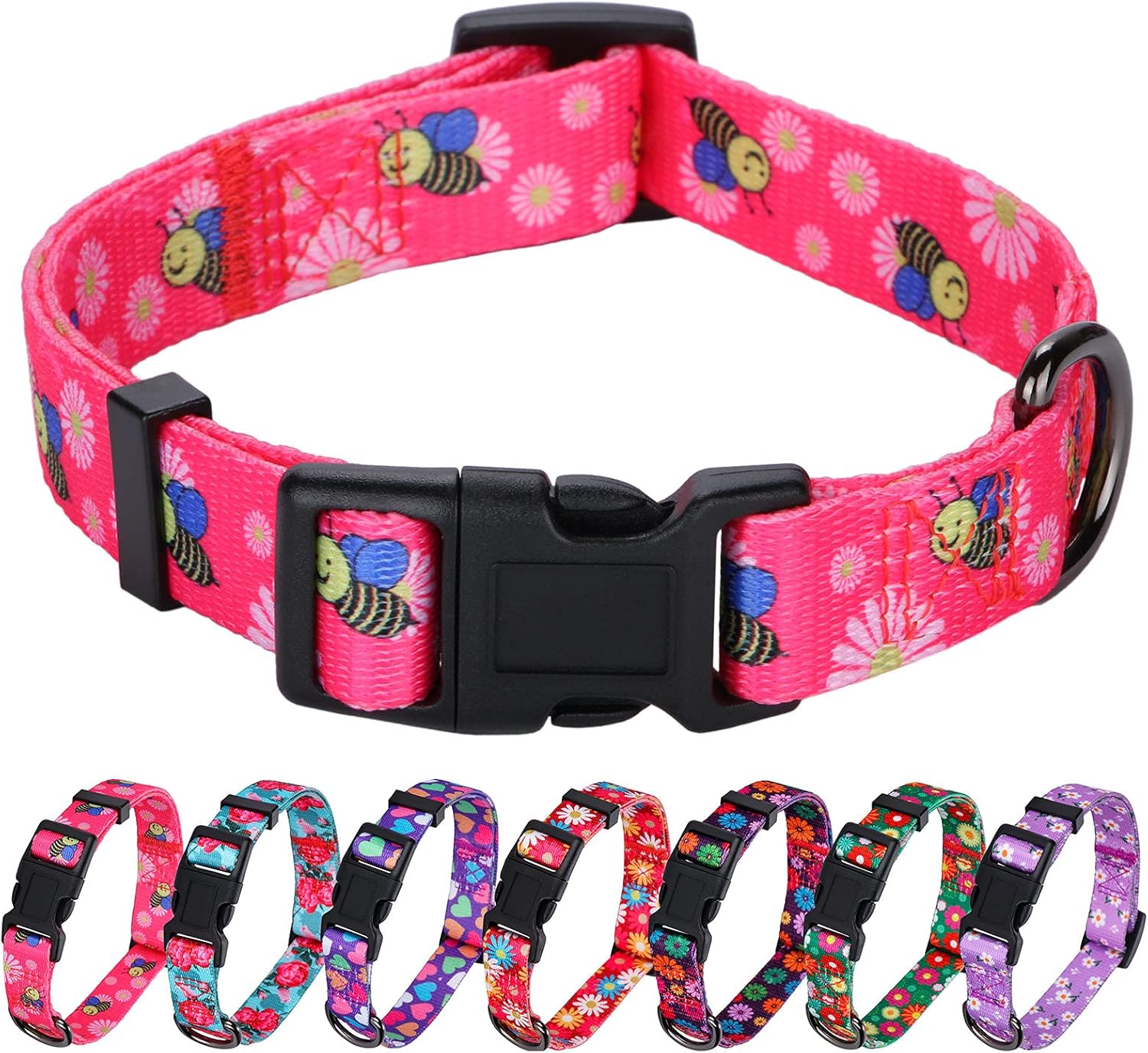 Charming Floral Dog Collar for Small Dogs - Perfect for Stylish Pups