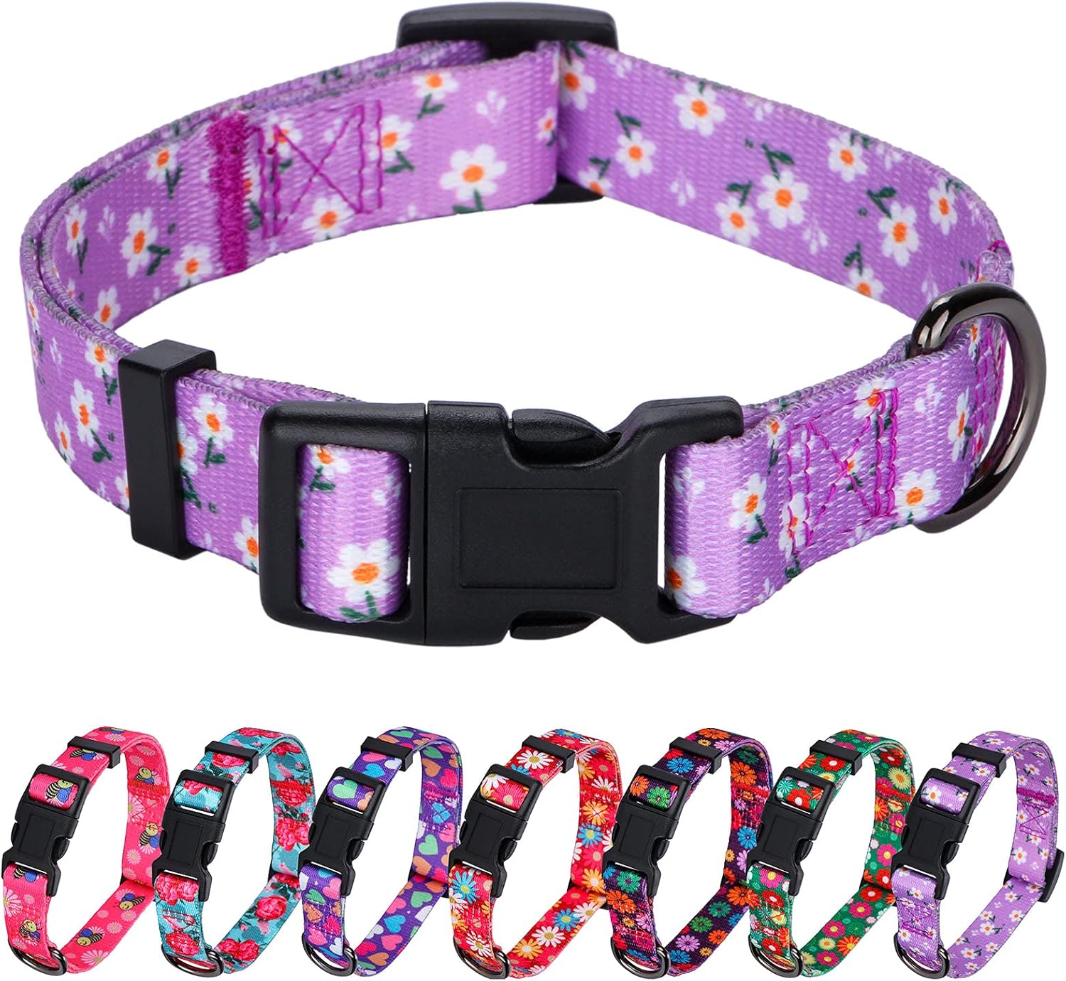 Charming Floral Dog Collar for Small Dogs - Perfect for Stylish Pups