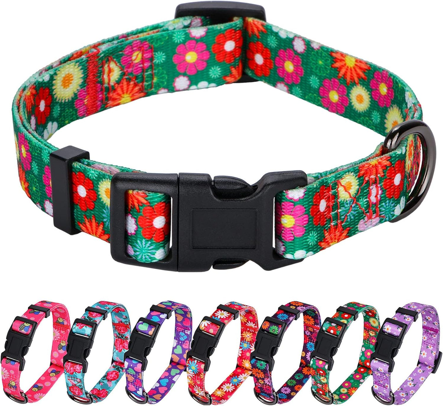 Charming Floral Dog Collar for Small Dogs - Perfect for Stylish Pups