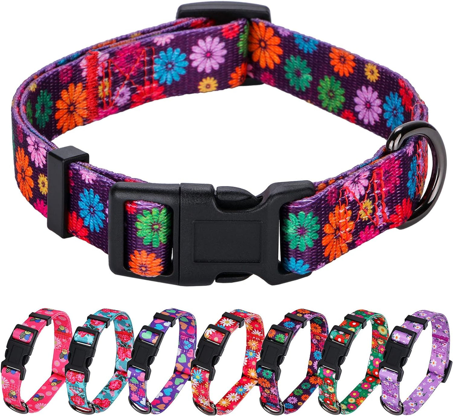 Charming Floral Dog Collar for Small Dogs - Perfect for Stylish Pups