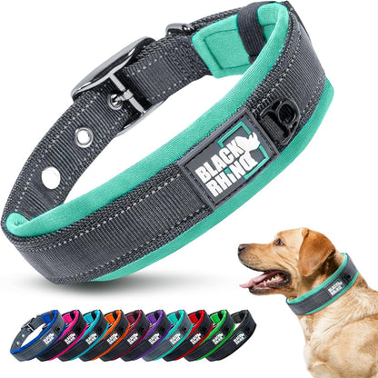 Black Rhino Padded Dog Collar