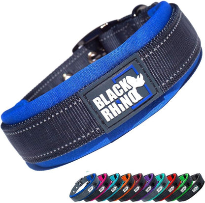 Black Rhino Padded Dog Collar