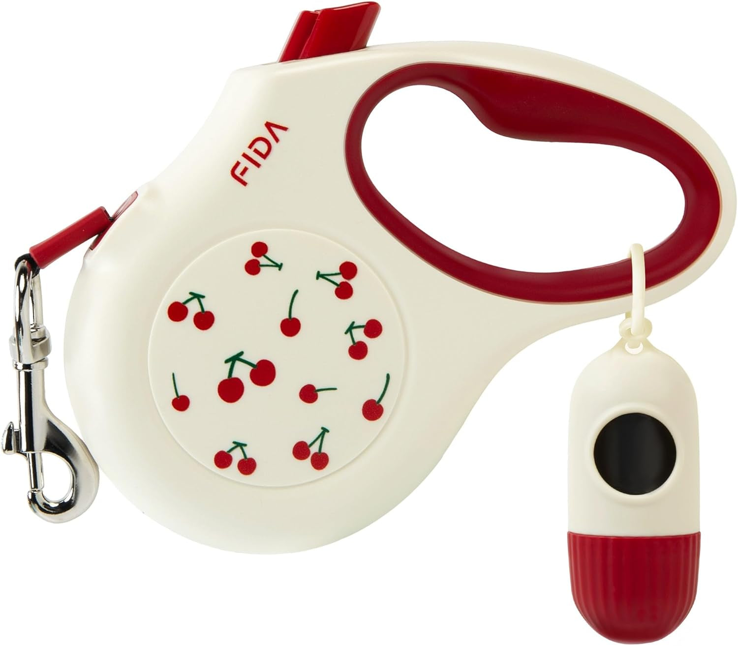 Retractable Dog Leash with Dispenser and Poop Bags