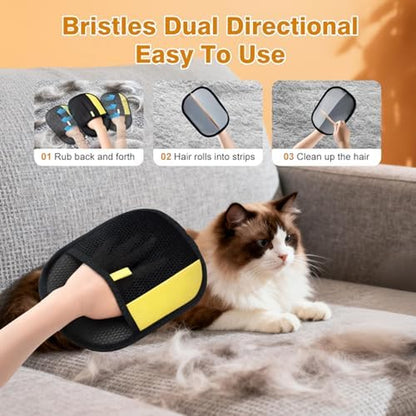 2Pcs Pet Hair Removal Gloves for Cats and Dogs