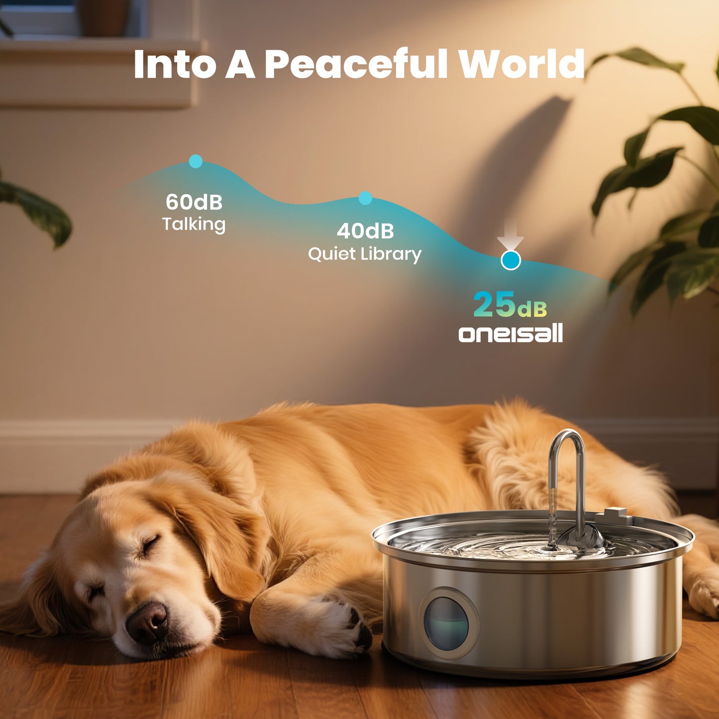 Ultimate 7L Stainless Steel Dog Water Fountain with Triple Filtration & Visual Window - Perfect for Large Dogs and Multiple Pets