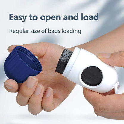 Retractable Dog Leash with Dispenser and Poop Bags